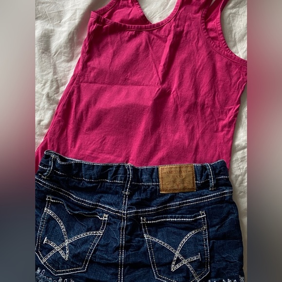NWT JR’s Sz-3 “Amethyst” DenimShorts & Lightly PreLoved VeniceBeach CA Tank Sz-S - Picture 3 of 16